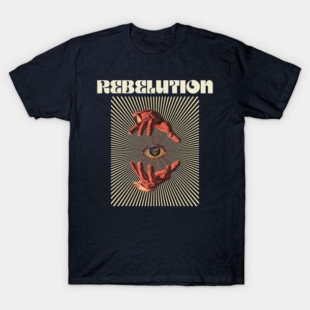 Hand Eyes Rebelution T-Shirt by Kiho Jise